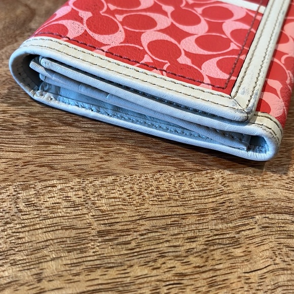COACH Signature Stripe Wallet - Picture 3 of 16